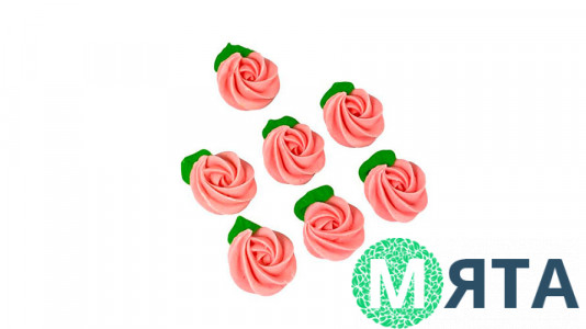 Безе Розы, 7 шт