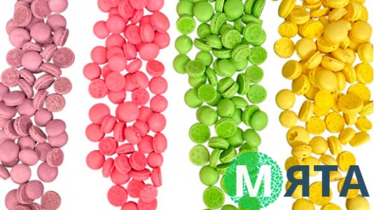 Мини Макаронсы, капли, 50 грамм