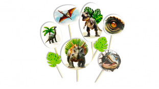 Набор сахарных топперов Эпоха Динозавров