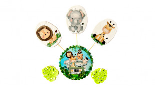 Набор сахарных топперов Сафари