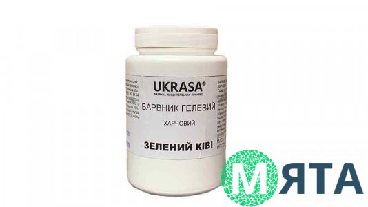 Гелевый краситель Зеленый Киви Украса, 0,5 кг