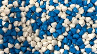 Кондитерская посыпка Микс Сердечки Белые и Синие