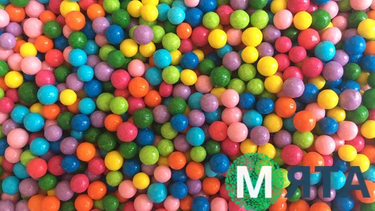 Глянцевые шарики, 5 мм. Микс №3