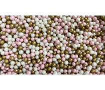 Рисовые шарики, Микс Розовый с Золотым