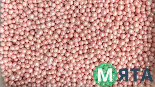 Рисовые шарики, розовый перламутр