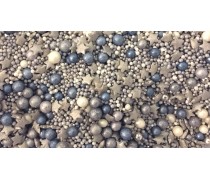 Сахарная посыпка Микс с шариками №2. Серебряный