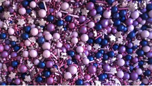 Сахарная посыпка Микс с шариками №22. Фиолетовый Сахарная посыпка Микс с шариками №22. Фиолетовый