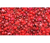 Сахарная посыпка Микс с шариками №7. Красный