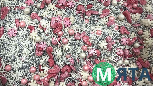 Сахарная посыпка Микс Санта