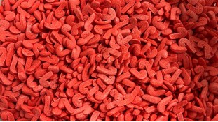 Сахарная посыпка Посохи Красные Сахарная посыпка Посохи Красные