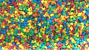 Сахарная посыпка Сердечки №1 разноцветные