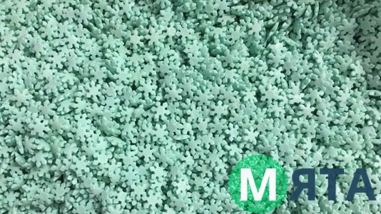 Сахарная посыпка Снежинки Светло-голубые