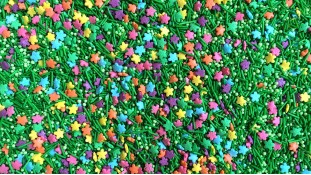 Сахарная посыпка Трава и Цветы №2