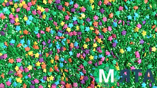 Сахарная посыпка Трава и Цветы №2