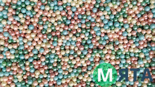 Сахарные шарики перламутровые микс №1