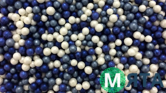 Сахарные шарики перламутровые микс №8