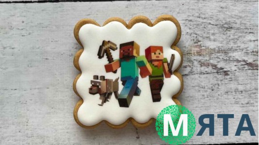 Пряник квадратный Майнкрафт
