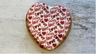 Пряник сердце принт Love Пряник сердце принт Love