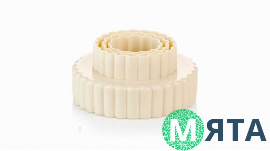 Двухсторонние формы для печенья и пряников Круг рифленный