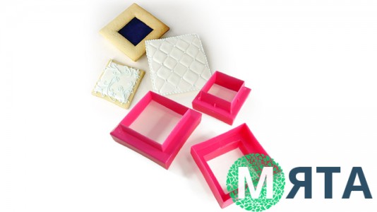 Двухсторонние формы для печенья и пряников Квадрат