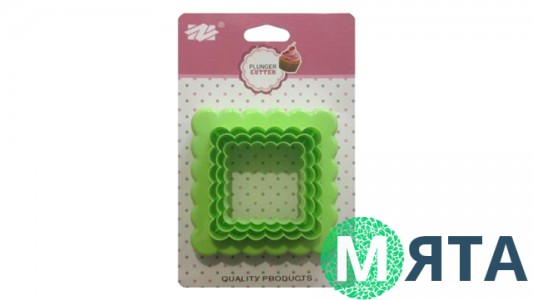 Двухсторонние формы для печенья и пряников Рифлёный Квадрат