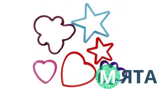 Формы для печенья. Человечек, звезда, сердце