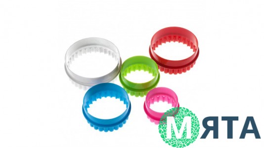 Вырубки Круг рифленный. 5 штук