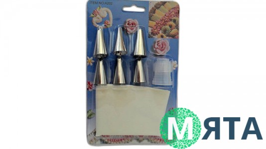 Мешочек кондитерский малый с насадками и переходником