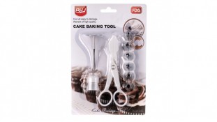 Набор кондитерских  насадок 6шт +переходник, гвоздик, ножницы