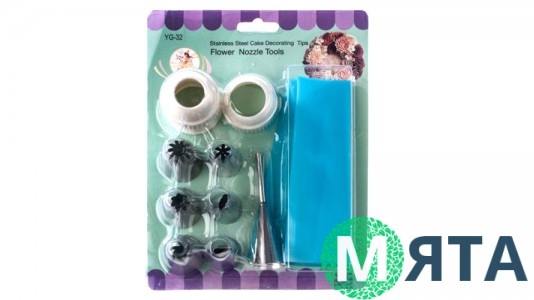 Набор кондитерских  насадок с переходниками +мешочек