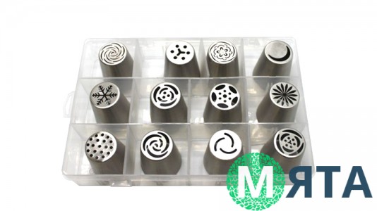 Набор кондитерских насадок Тюльпан, 12 шт