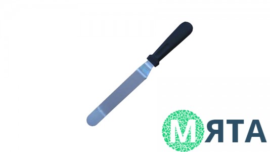 Шпатель кондитерский маленький, изогнутый