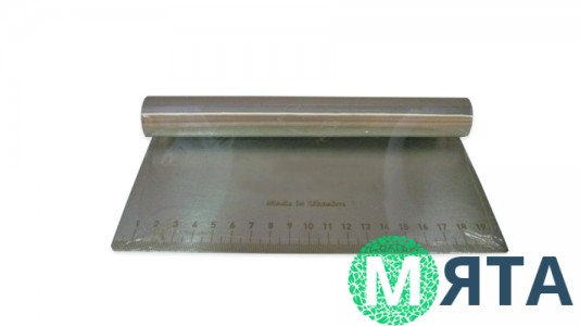 Шпатель металлический с линейкой, 20см