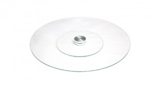 Поворотный стол, Стеклянный