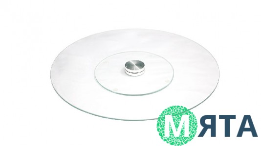Поворотный стол, Стеклянный