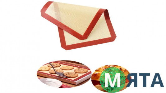 Силиконовый коврик для выпечки, усиленный