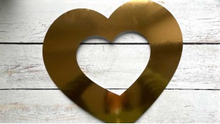 Трафарет для торта Сердце, Картон