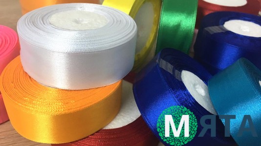 Ленты атласные 2,5 см, рулон
