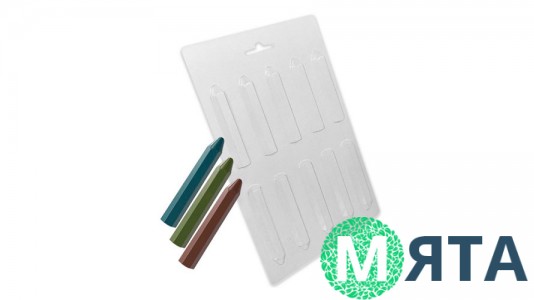 Форма для шоколада Карандаши, 10шт