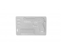 Форма для шоколада Пистолет с патронами