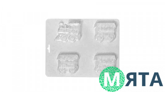 Форма для шоколада Паровозики