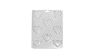 Форма для шоколада Сердечки, 8 шт