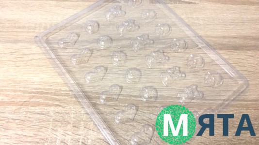 Молд для шоколада и мастики Мишки-шляпки 