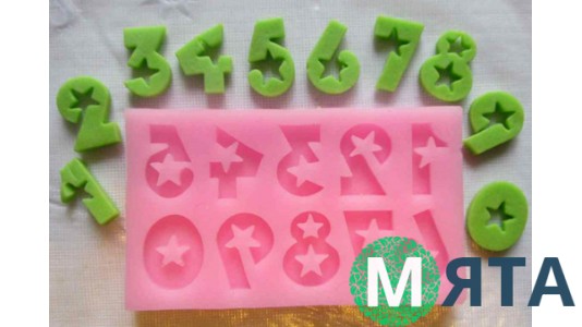 Молд Цифры со звёздами