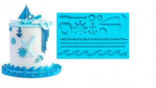 Планшетный молд Якорь, Канат, Штурвал