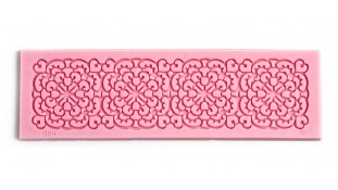 Мини коврик силиконовый для айсинга и мастики прямоугольник Ажур