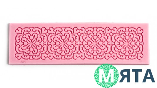 Мини коврик силиконовый для айсинга и мастики прямоугольник Ажур