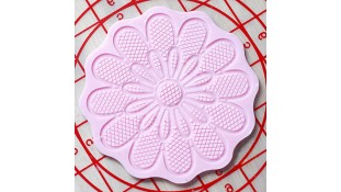 Мини коврик силиконовый для айсинга и мастики Ромашка двойная