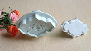 Плунжеры для мастики Гладкий и Роза. 2 штуки