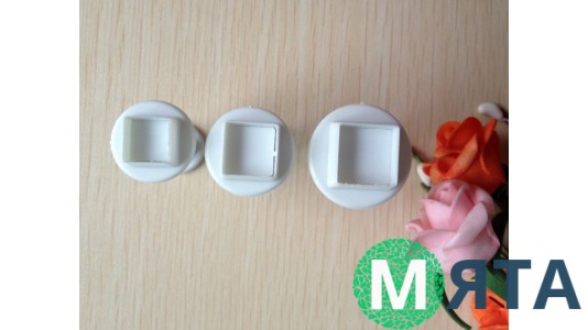 Плунжеры для мастики Квадраты. 3 штуки